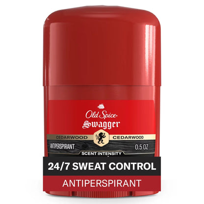 Old Spice Red Zone Swagger Invisible Solid - Trial Size - 0.5oz: Under Arm, Sulfate-Free, Lime & Cedar, Normal Skin