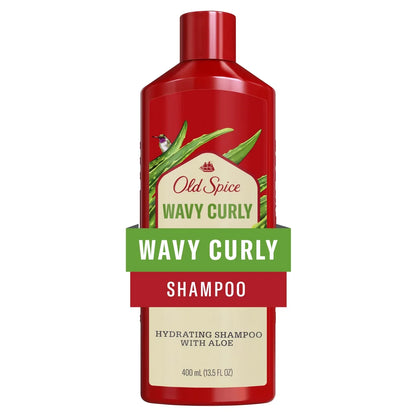 Old Spice Wavy Curly Shampoo with Aloe & Avocado Oil for Men - 13.5 fl oz