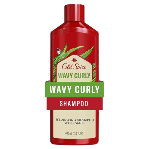 Old Spice Wavy Curly Shampoo with Aloe & Avocado Oil for Men - 13.5 fl oz