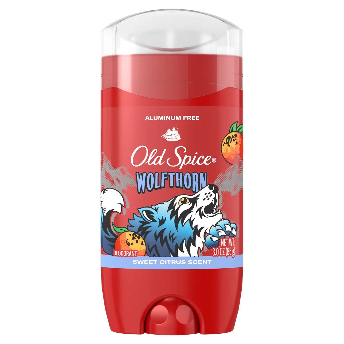 Old Spice Wolfthorn Scent Deodorant for Men - Aluminum-Free 3oz: Invisible Solid, Under Arm Application, Mature Skin