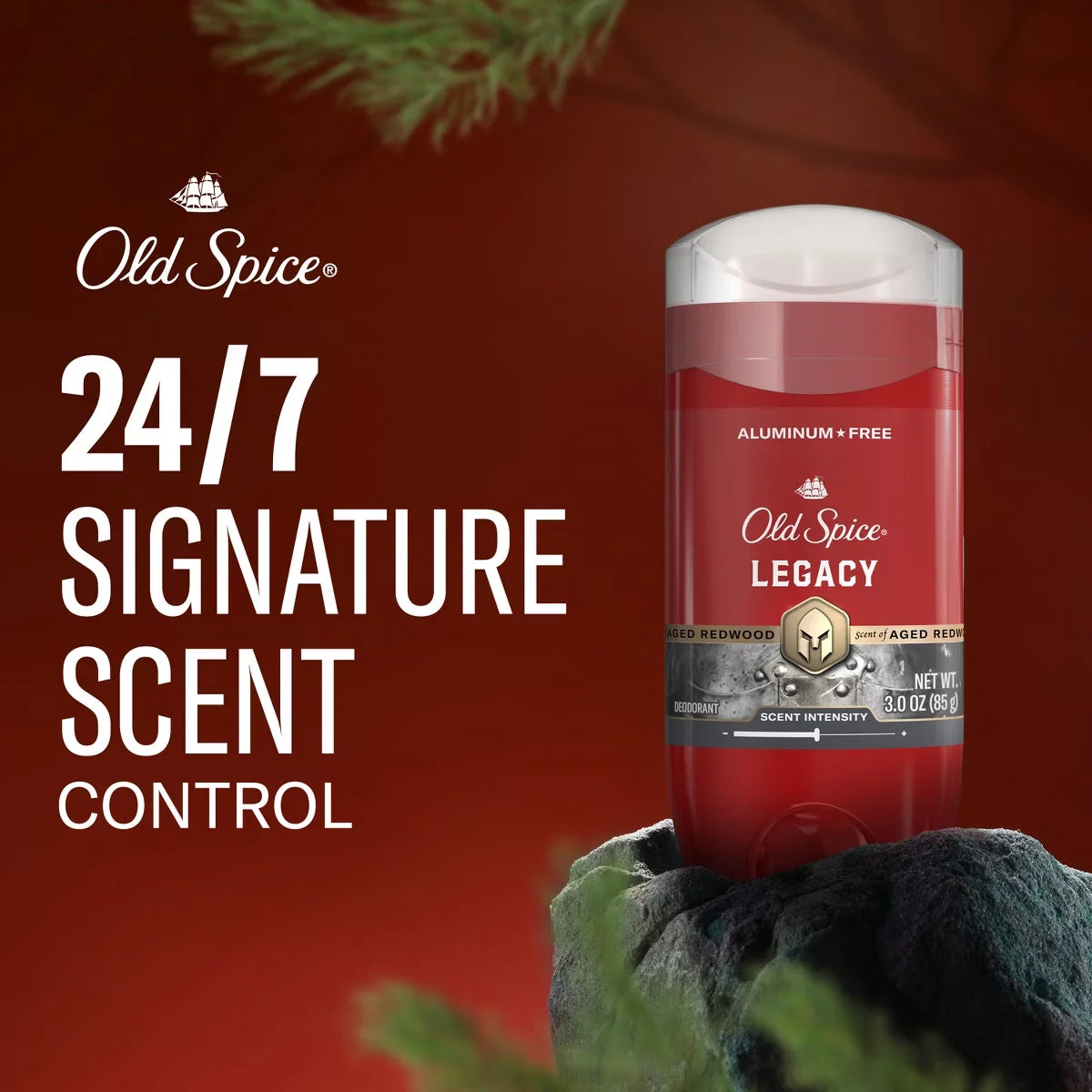 Old Spice Men's Long-Lasting Freshness 24-Hour Odor Protection Red Collection Deodorant - Legacy - 3oz