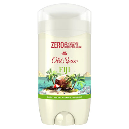 Old Spice Men's Deodorant Fiji with Palm Tree - Aluminum-Free 3oz: Invisible Solid, Normal Skin, Under Arm Use