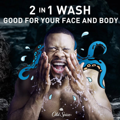 Old Spice Men's Krakenguard Body Wash Pump - Scented - 33.4 fl oz: For Normal/Combination Skin, Whole Body Use