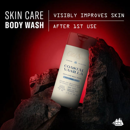 Old Spice Windborn Coastal Vanilla Body Wash - 3oz: Whole Body Cleansing, Normal Skin, Liquid, Travel Size