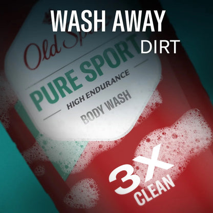 Old Spice High Endurance Pure Sport Body Wash - 24 fl oz/2pk: Liquid for Normal Skin, Whole Body Use, Squeeze Bottle