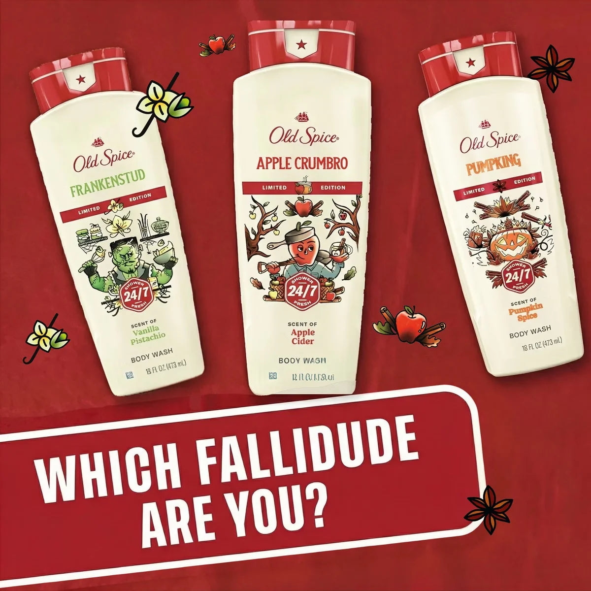 Old Spice Holidudes Body Wash - PumpKing - 16oz: Body Wash, Basic Cleansing, Whole Body, 16 oz Squeeze Bottle