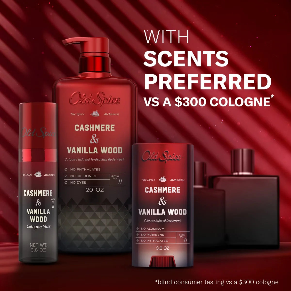 Old Spice x The Spice Alchemist Collection Men's Crafted for Compliments Cologne Infused Body Wash - Cashmere and Vanilla Wood - 20oz