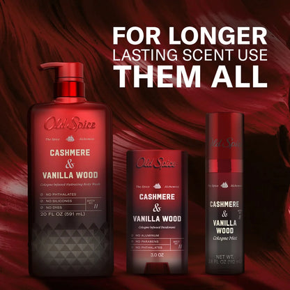 Old Spice x The Spice Alchemist Collection Cologne Infused Deodorant - Cashmere and Vanilla Wood - 3oz