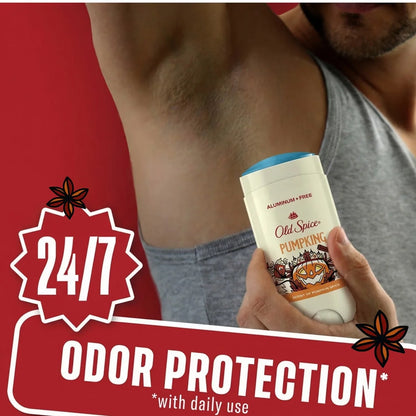 Old Spice Holidudes Deodorant - PumpKing - 3oz: Invisible Solid Deodorant, Under Arm Application, Pumpkin Spice Scent, Normal Skin Type
