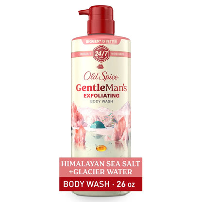 Old Spice GentleMan's Blend Exfoliating Body Wash - Himalayan Sea Salt - 26 fl oz: Whole Body, Pump Bottle, Normal Skin
