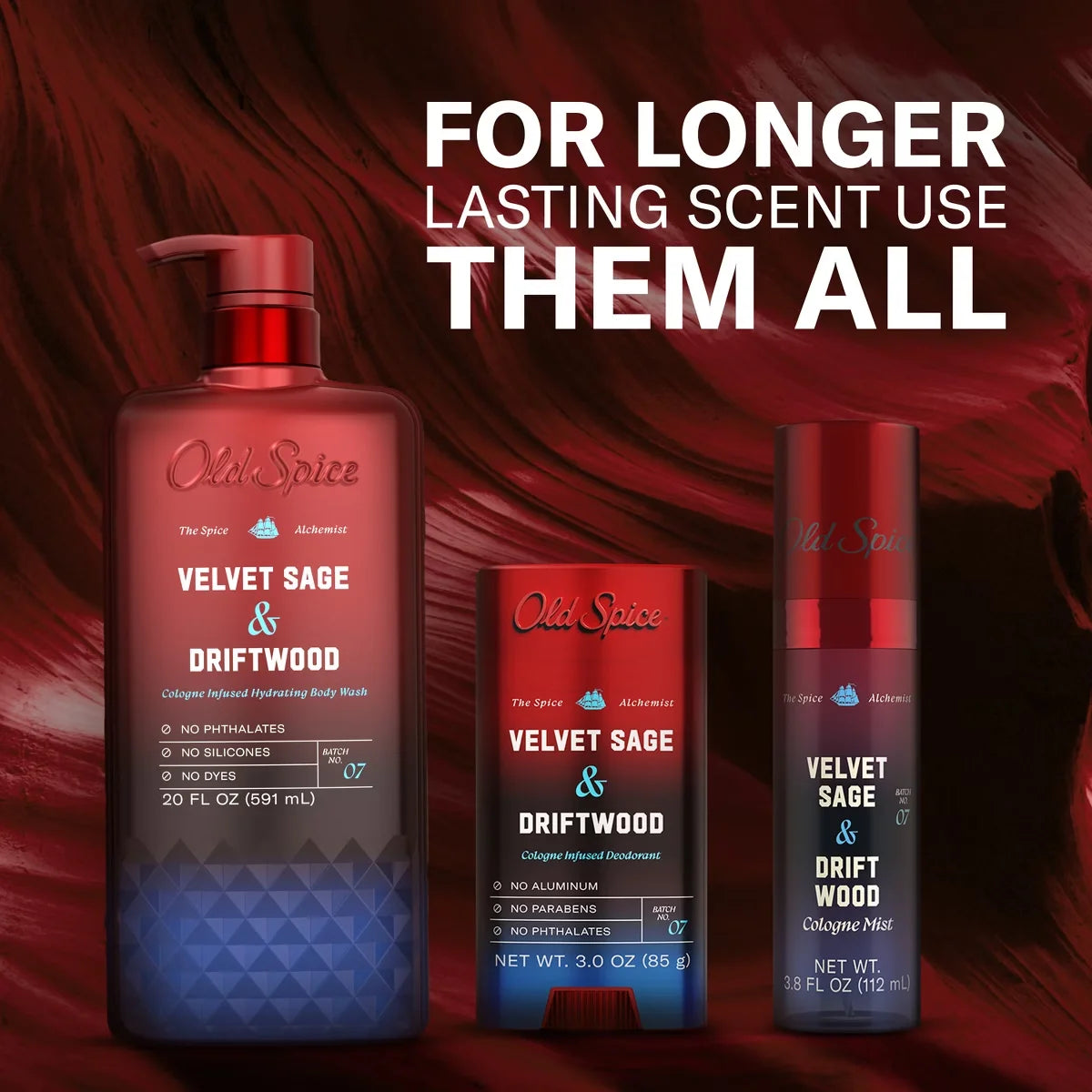 Old Spice x The Spice Alchemist Collection Cologne Infused Deodorant - Velvet Sage and Driftwood - 3oz