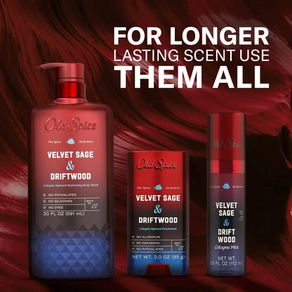 Old Spice x The Spice Alchemist Collection Cologne Infused Deodorant - Velvet Sage and Driftwood - 3oz