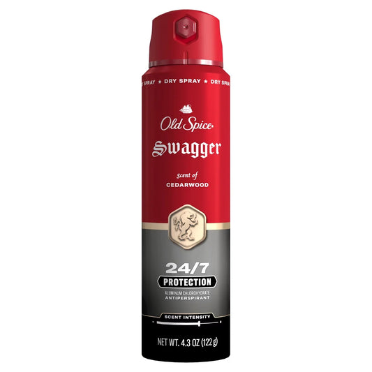 Old Spice Red Collection Men's 48-Hour Odor Protection Lightweight Formula All-Day Freshness Antiperspirant Spray - Stronger Swagger - 4.3oz