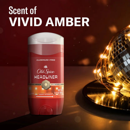 Old Spice Red Collection Men's 24-Hour Odor Protection Refreshing Fragrance Long-Lasting Freshness Deodorant - Headliner Scent - 3oz