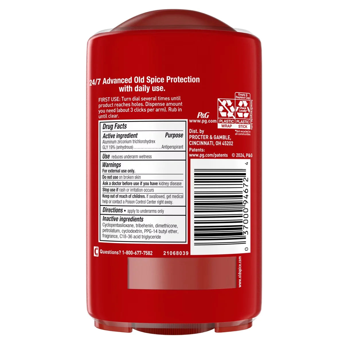 Old Spice Hardest Working Collection Sweat Defense Solid Antiperspirant & Deodorant Pure Sport Plus Twin Pack - 2.6oz