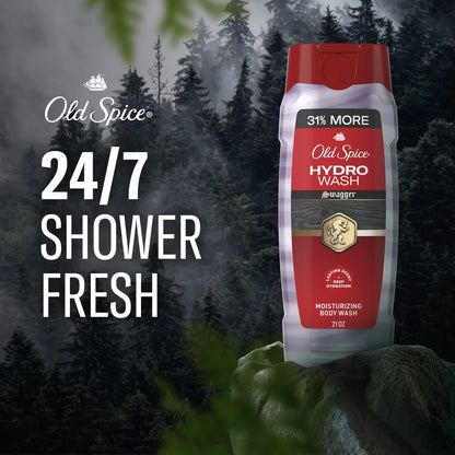 Old Spice Men's Moisturizing Hydro Body Wash - Swagger Scent - 21 fl oz: Liquid, Whole Body, Normal Skin, Deep Hydration