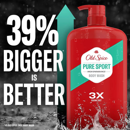 Old Spice High Endurance Body Wash with Pump - 33.4 fl oz: Liquid, Whole Body, For Normal Skin, Basic Cleansing
