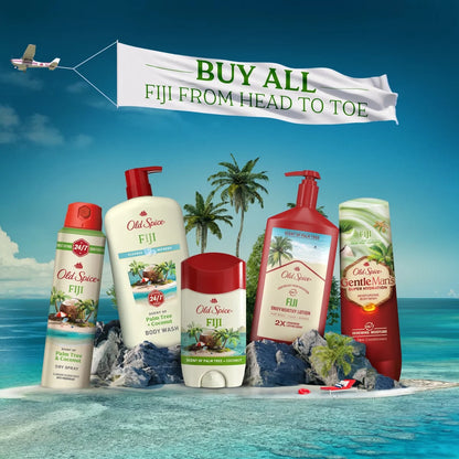 Old Spice Men's Solid Deodorant Fiji with Palm Tree Scent - Aluminum-Free 3oz/2pk
