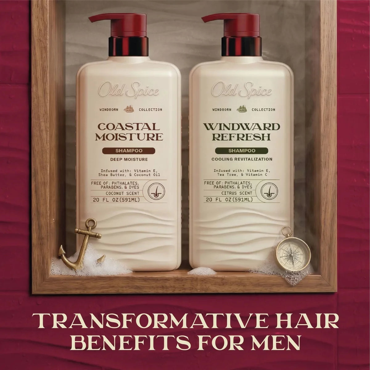 Old Spice Windborn Windward Refreshing Shampoo - 20 fl oz