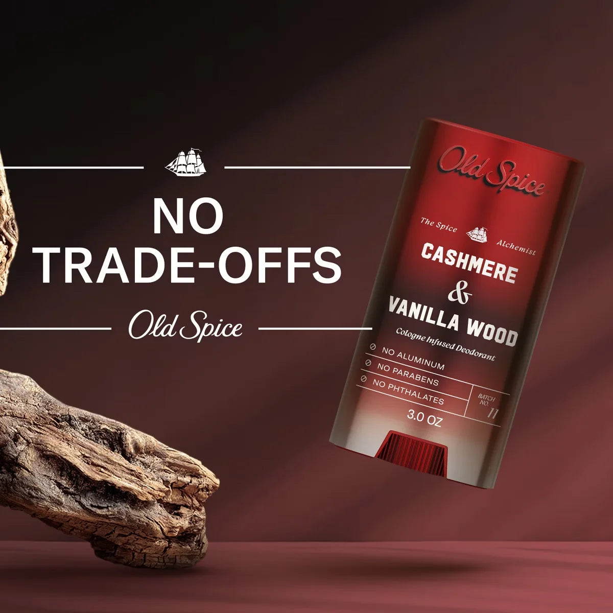 Old Spice x The Spice Alchemist Collection Cologne Infused Deodorant - Cashmere and Vanilla Wood - 3oz