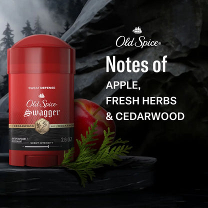 Old Spice Hardest Working Collection Sweat Defense Stronger Swagger Solid Antiperspirant & Deodorant - 2.6oz