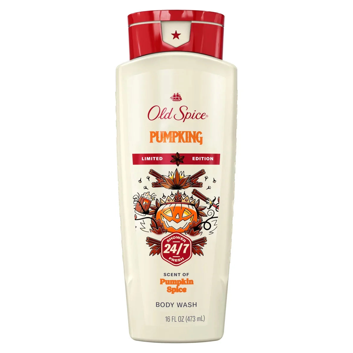 Old Spice Holidudes Body Wash - PumpKing - 16oz: Body Wash, Basic Cleansing, Whole Body, 16 oz Squeeze Bottle