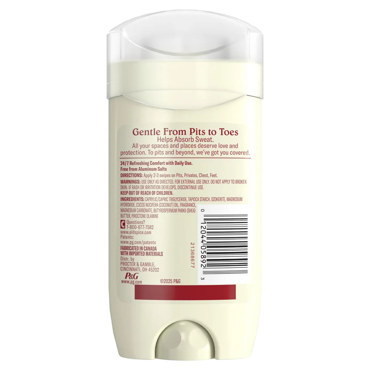 Old Spice Whole Body Solid Deodorant for Men - Vanilla & Shea - Aluminum-Free 3oz