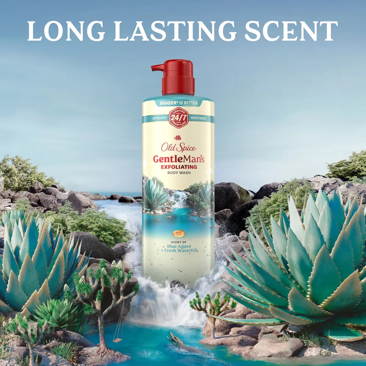 Old Spice GentleMan's Blend Body Wash - Blue Agave - 26oz: Paraben-Free, Sulfate-Free, Liquid, For Normal Skin