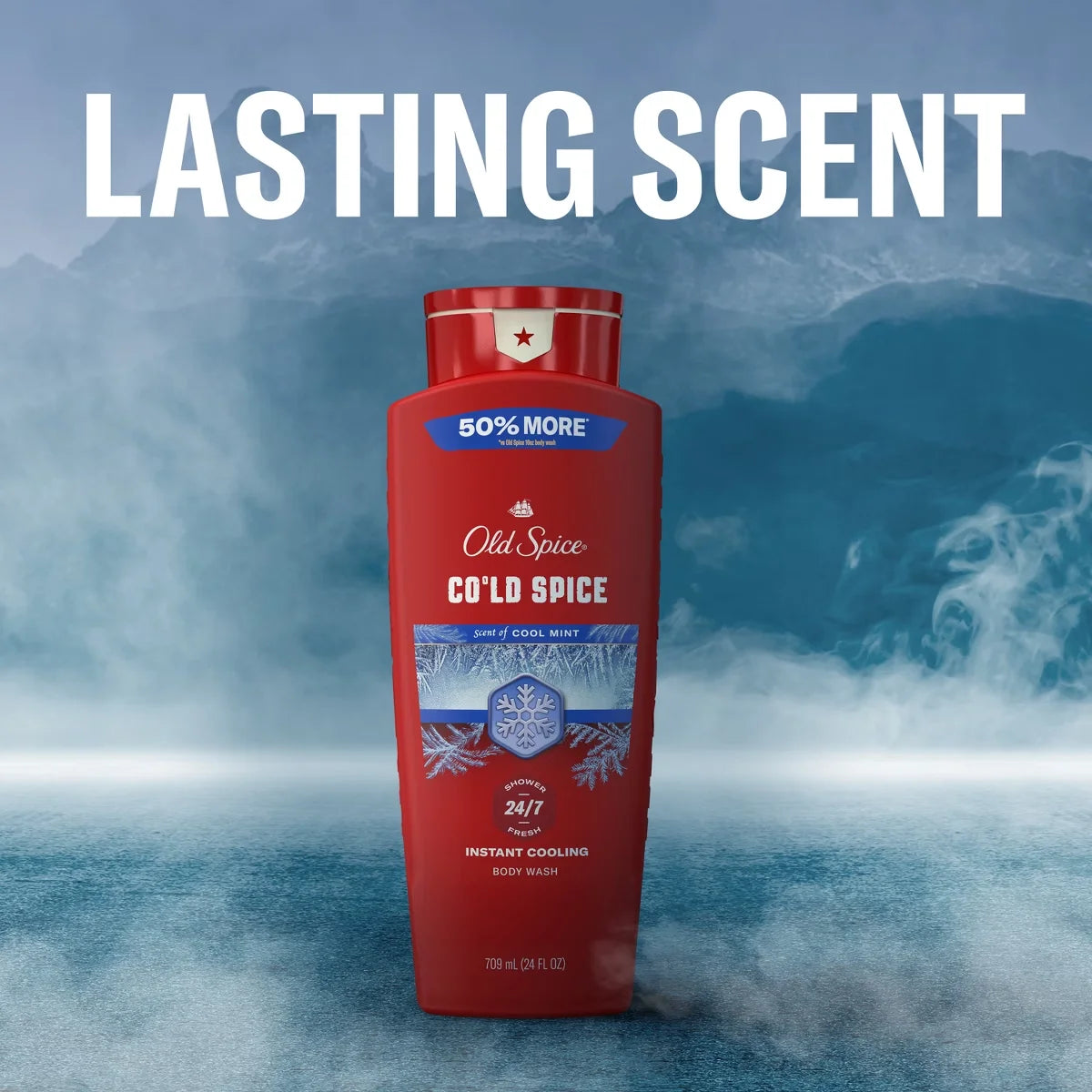 Old Spice Red Collection Men's Long-Lasting Fragrance Refreshing Clean Body Wash - Cold Spice Scent - 24 fl oz