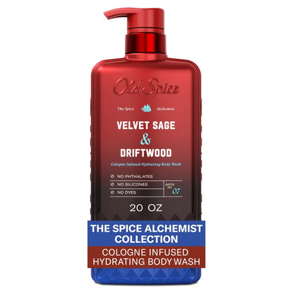 Old Spice x The Spice Alchemist Collection Men's Crafted for Compliments Cologne Infused Body Wash - Velvet Sage and Driftwood Scent - 20 fl oz
