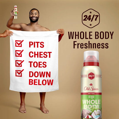 Old Spice Whole Body Spray Deodorant for Men - Fiji - Aluminum-Free 3.5oz