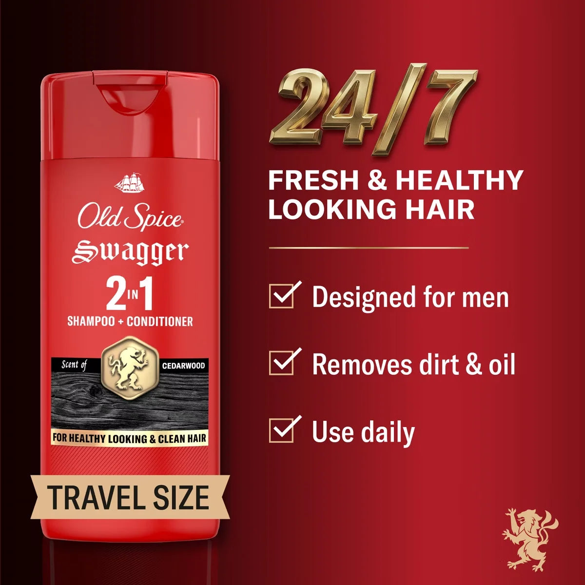 Old Spice Men's Swagger 2-in-1 Shampoo & Conditioner