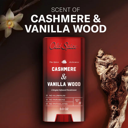 Old Spice x The Spice Alchemist Collection Cologne Infused Deodorant - Cashmere and Vanilla Wood - 3oz
