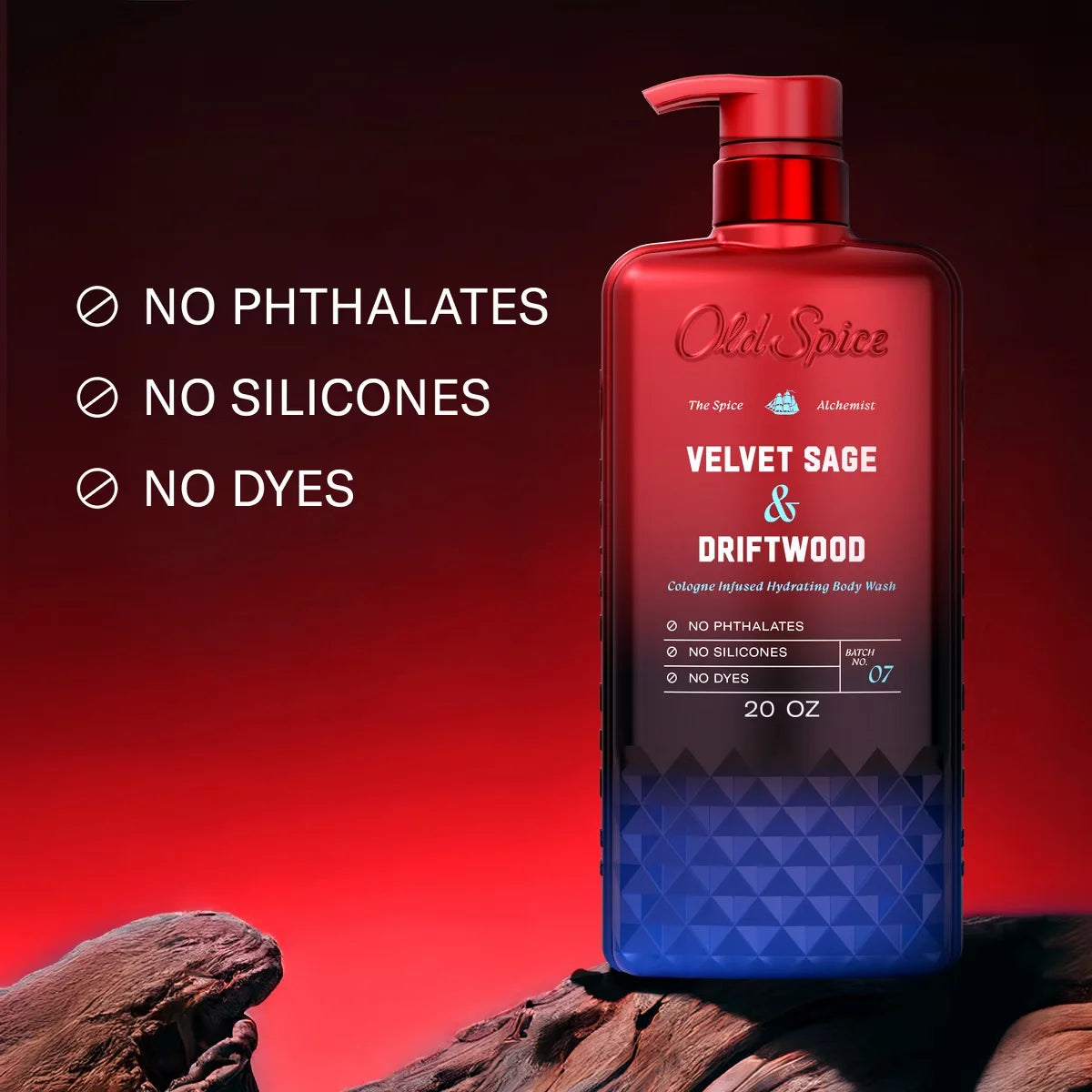 Old Spice x The Spice Alchemist Collection Men's Crafted for Compliments Cologne Infused Body Wash - Velvet Sage and Driftwood Scent - 20 fl oz