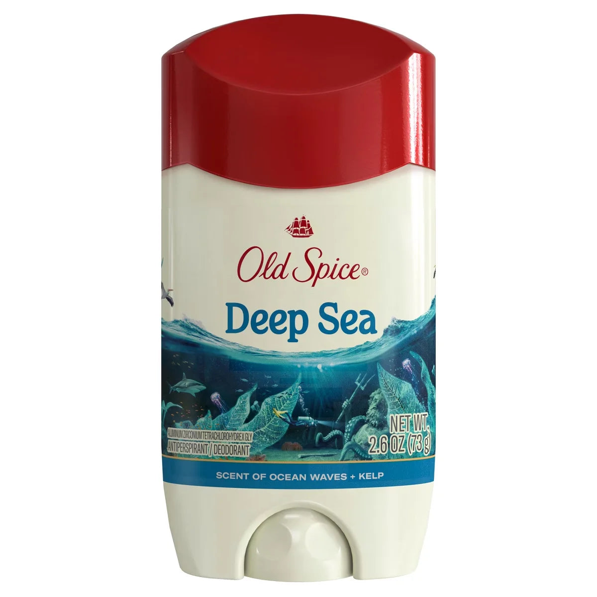 Old Spice Men's Deep Sea with Ocean Elements Antiperspirant & Deodorant - 2.6oz: Fresh Scent, Invisible Solid