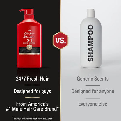 Old Spice Swagger 2-in-1 Men's Shampoo and Conditioner - 21.9 fl oz
