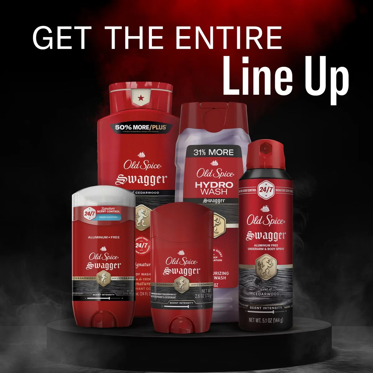 Old Spice Men's Moisturizing Hydro Body Wash - Swagger Scent - 21 fl oz: Liquid, Whole Body, Normal Skin, Deep Hydration