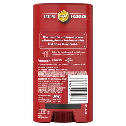 Old Spice x The Super Mario Galaxy Movie 24/7 Lasting Freshness Aluminum-Free Men’s Deodorant - Space Mischief - 3oz