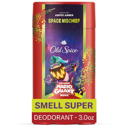 Old Spice x The Super Mario Galaxy Movie 24/7 Lasting Freshness Aluminum-Free Men’s Deodorant - Space Mischief - 3oz