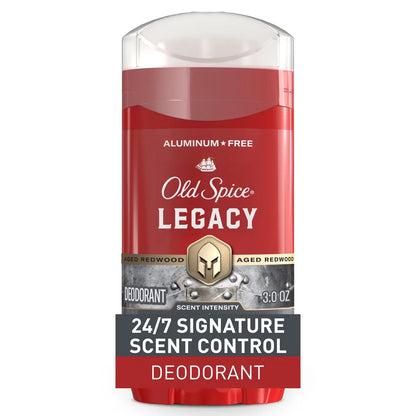 Old Spice Men's Long-Lasting Freshness 24-Hour Odor Protection Red Collection Deodorant - Legacy - 3oz