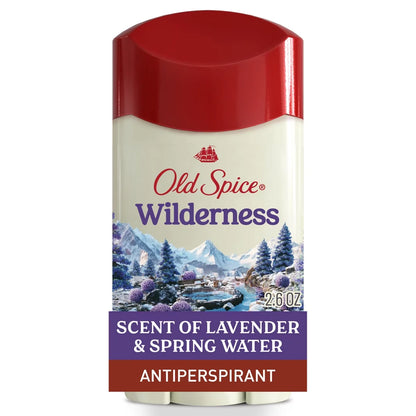 Old Spice Men's Wilderness with Lavender Antiperspirant & Deodorant - 2.6oz: Invisible Solid, Normal Skin Type