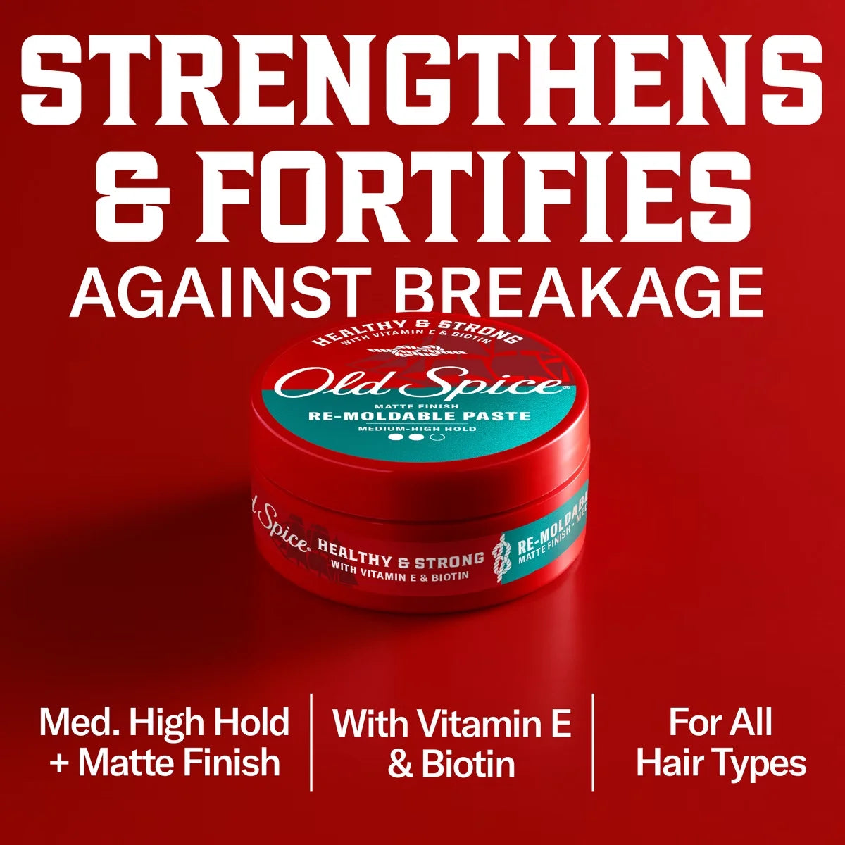 Old Spice Healthy & Strong Lightweight Hair Pomade Cream - 2.22oz