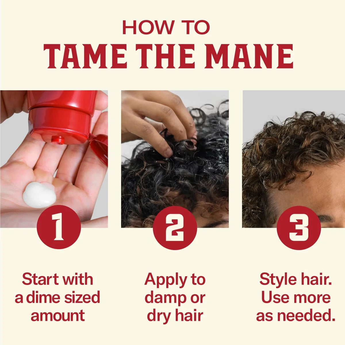 Old Spice Styling Anti-Frizz Taming Cream - 6 fl oz