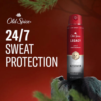Old Spice Red Collection Men's 48-Hour Odor Protection Antiperspirant Spray - Legacy - 4.3oz