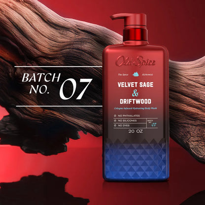 Old Spice x The Spice Alchemist Collection Men's Crafted for Compliments Cologne Infused Body Wash - Velvet Sage and Driftwood Scent - 20 fl oz