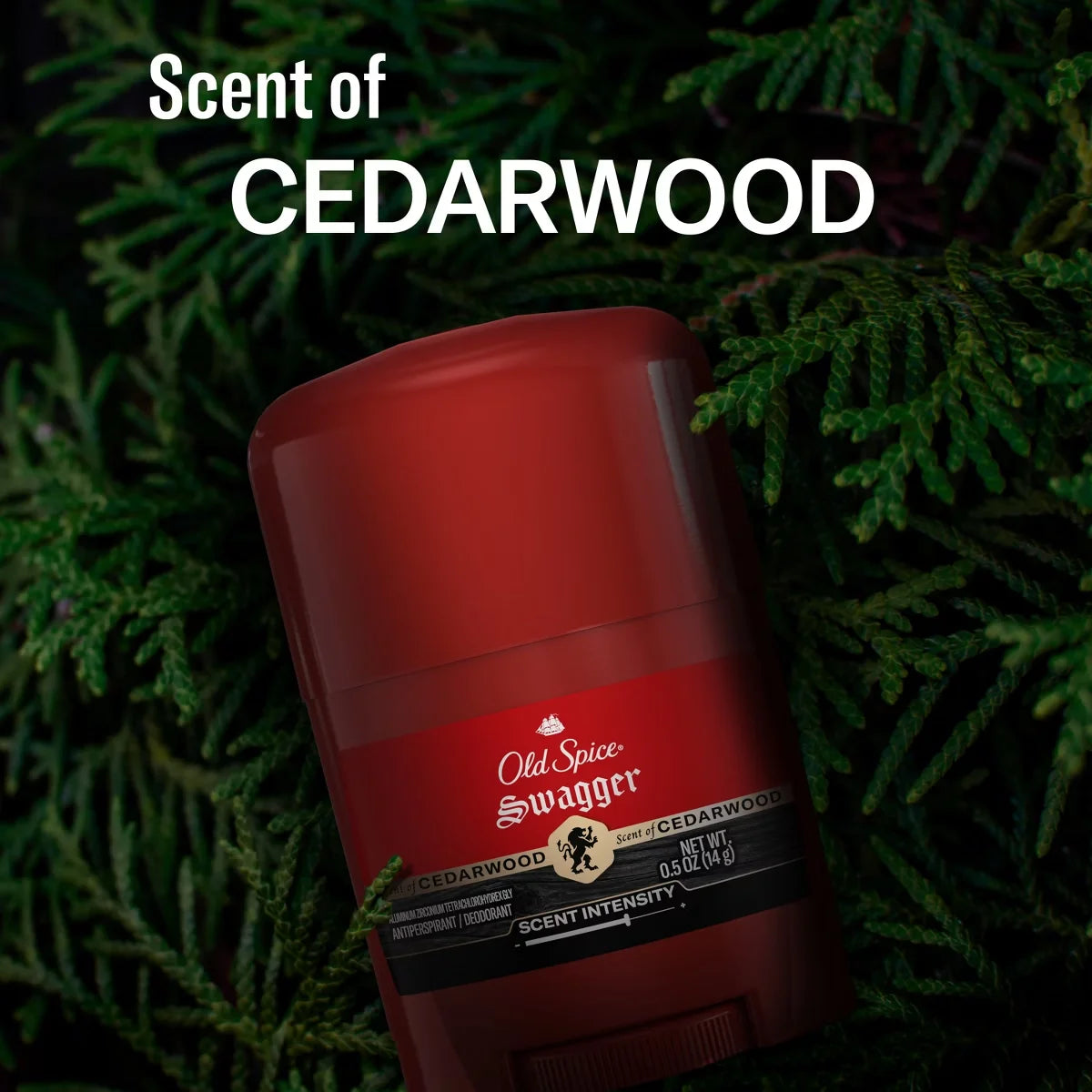 Old Spice Red Zone Swagger Invisible Solid - Trial Size - 0.5oz: Under Arm, Sulfate-Free, Lime & Cedar, Normal Skin