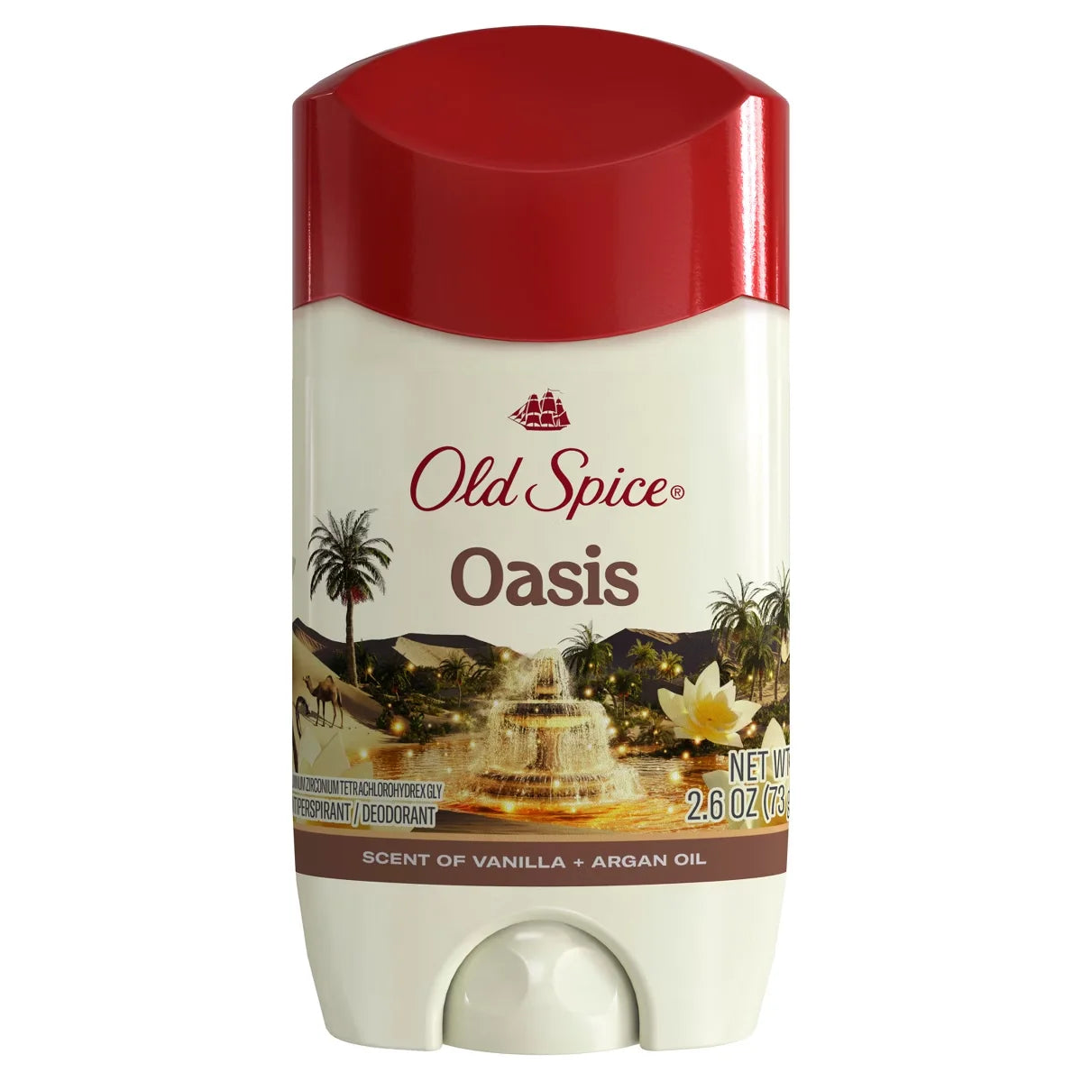 Old Spice Antiperspirant & Deodorant - Invisible Solid - Oasis - 2.6oz: Under Arm, Vanilla Scent, Normal Skin