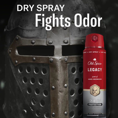Old Spice Red Collection Men's 48-Hour Odor Protection Antiperspirant Spray - Legacy - 4.3oz