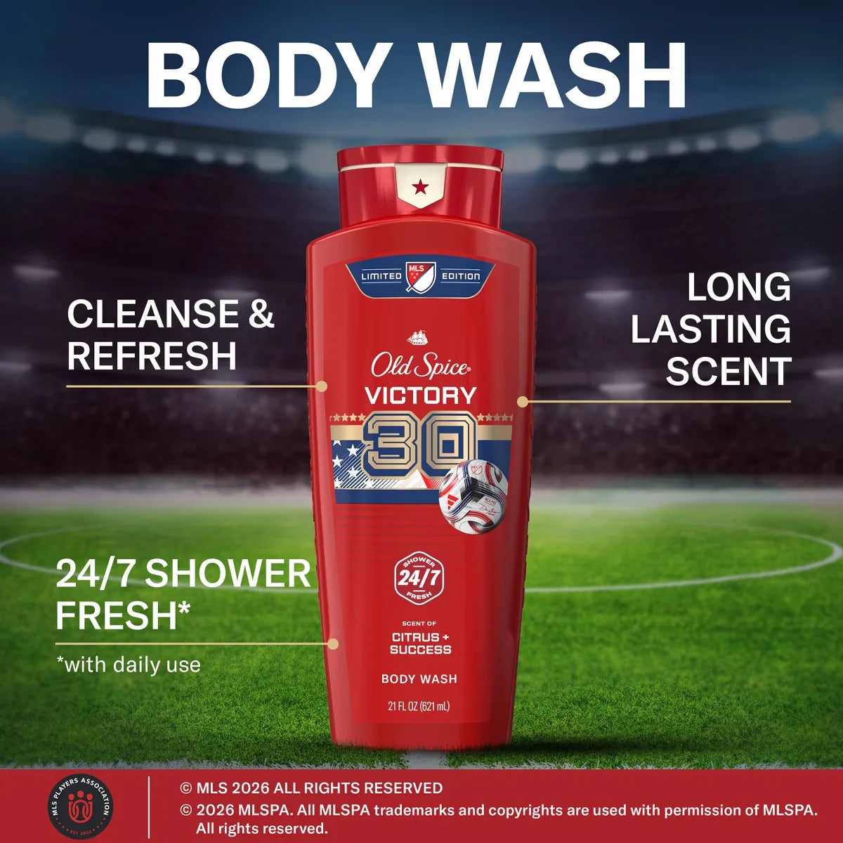 Old Spice Red Collection MLS Victory 30 Bodywash - 21 fl oz