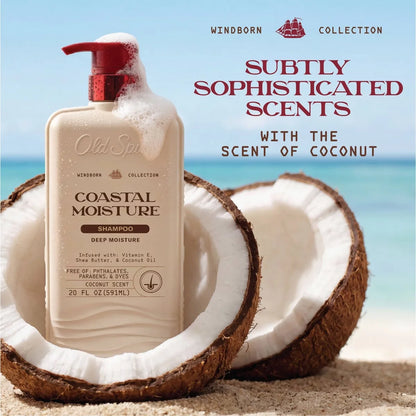 Old Spice Windborn Coastal Moisture Vanilla Shampoo - 20 fl oz